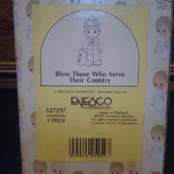 🆕 Vtg 1991 Military Hero Figure Precious Moments ❤️ 90s Bless Those Who Serve - Picture 9 of 11